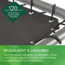 Bild 4 von LECO ergonomische Relaxsonnenliege LISA mit Polsterauflage und Sonnendach, lichtgrau