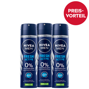 NIVEA MEN Deodorant Spray Fresh Active Vorteilsset