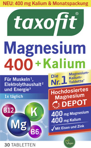taxofit Magnesium 400 + Kalium Tab 30