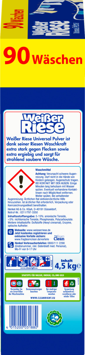 Bild 4 von Weißer Riese Universal Vollwaschmittel Pulver 90 WL