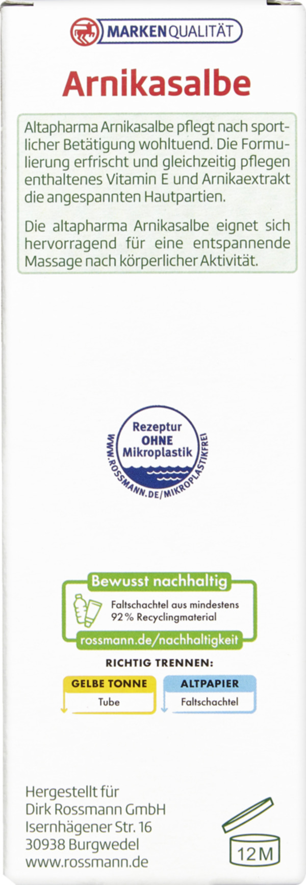 Bild 2 von altapharma Arnikasalbe