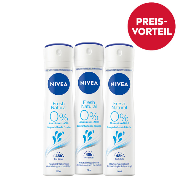 Bild 1 von NIVEA Deodorant Spray Fresh Natural Vorteilsset