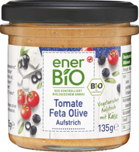 enerBiO Tomate Feta Olive Aufstrich