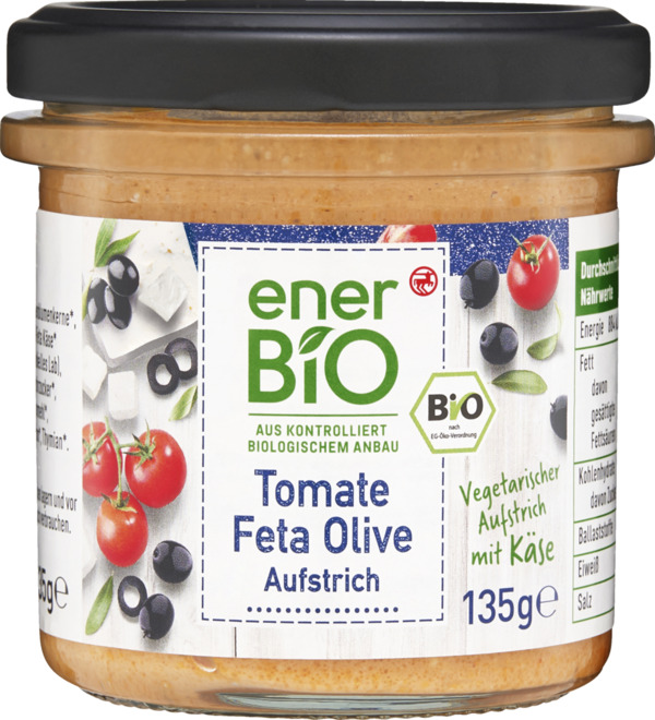 Bild 1 von enerBiO Tomate Feta Olive Aufstrich