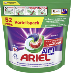 Ariel Color & Regular Color+ Waschmittel All-in-1 Pods 104 WL