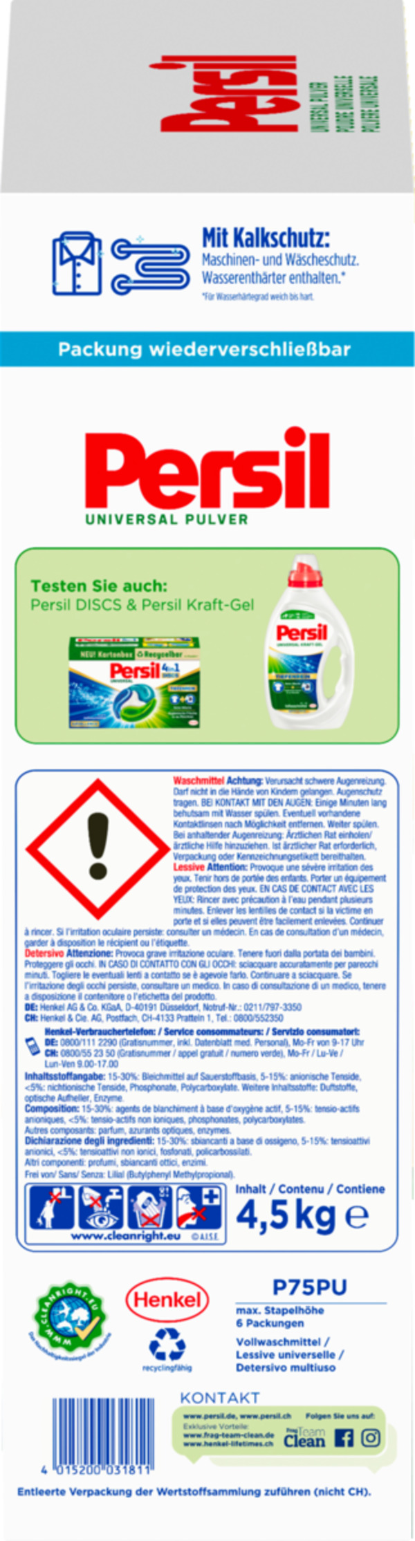 Bild 3 von Persil Universal Vollwaschmittel Pulver 75 WL