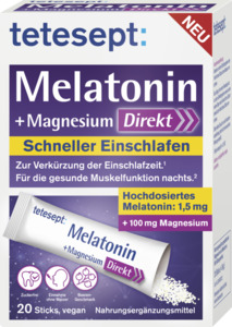 tetesept Melatonin + Magnesium Direkt Sticks