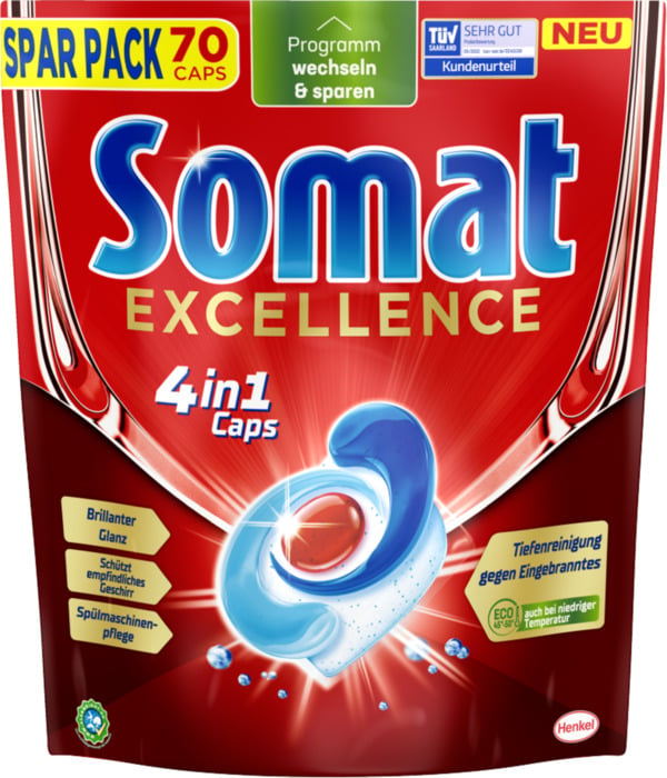 Bild 1 von Somat Excellence 4in1 Caps Spar Pack