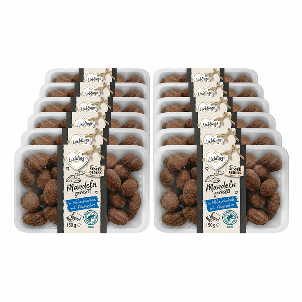 Bild 1 von Lieblings Mandel schokoliert 150 g, 12er Pack