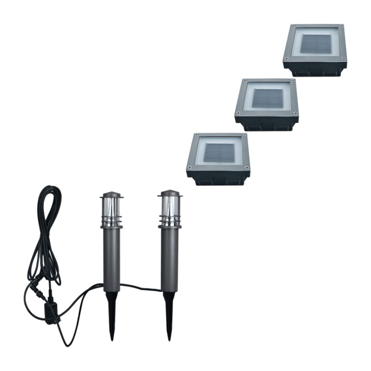 LIGHTZONE LED/SolarGartenleuchten von ALDI Nord ansehen!