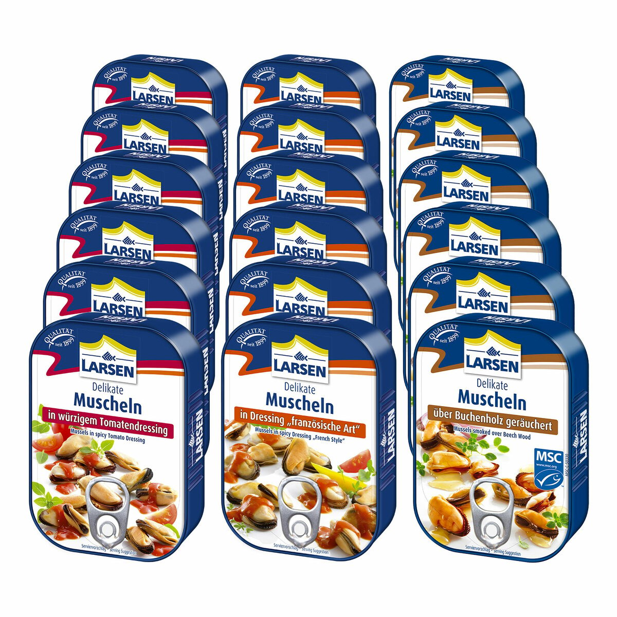 Larsen Muscheln Verschiedene Sorten 110 G, 18er Pack Von Netto Marken ...