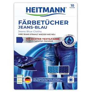 Heitmann Färbetücher Jeans-Blau