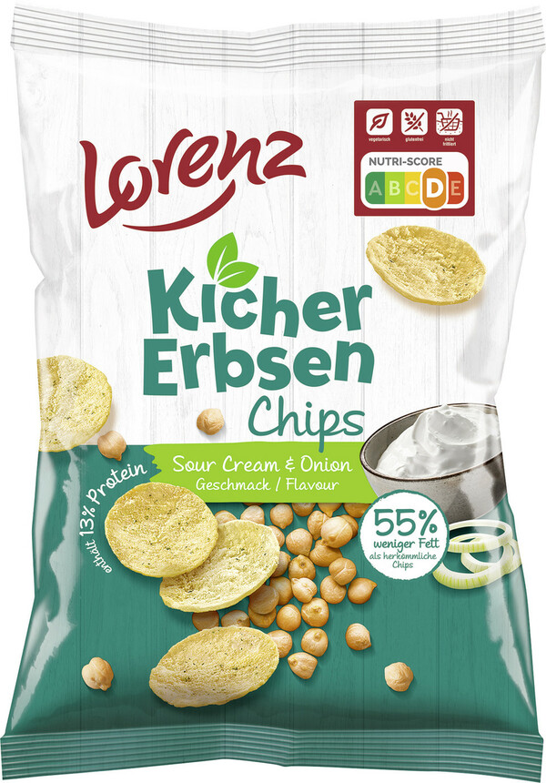 Bild 1 von Lorenz Kichererbsenchips Sour Cream & Onion 85G