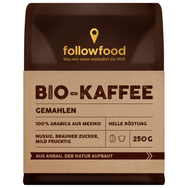 Bild 1 von followfood Bio Kaffee gemahlen 250g