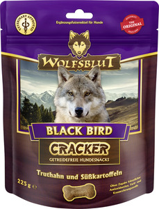 Wolfsblut Black Bird Cracker Snack - Truthahn mit Süßkartoffel 225 g