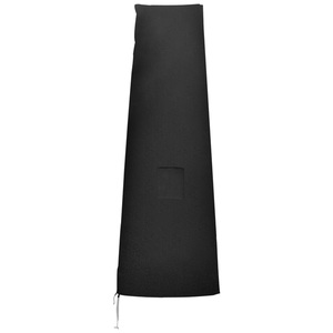 Outsunny Sonnenschirm Schutzhülle für Sonnenshirm bis Ø400 cm Abdeckung Schirmschutzhaube mit Reißverschluss, Tasche Stab Oxfordstoff Schwarz 200 x 50/80 cm