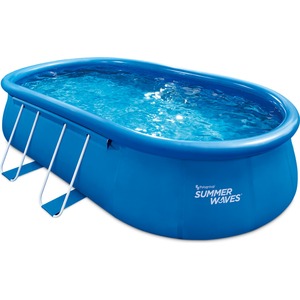 Summer Waves Quick Set Pool 549x305x107 cm blau