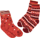 Bild 1 von PUSBLU 2er Pack ABS Socken, Gr. 19/22, mit Baumwolle, rot