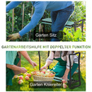 Bild 3 von Outsunny Kniebank für Gartenarbeit Klappbarer Gartenhocker Gartenbank Kniehilfe bis 150 kg EVA-Schau