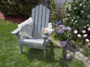 bellavista - Home & Garden® Adirondack-Gartensessel "Ben" grau