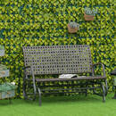 Bild 4 von Outsunny Polyrattan Schaukelbank 2-Sitzer Outdoor Terrasse Garten Loveseat Gartenschaukel mit Rücken