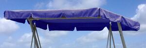 Grasekamp Ersatzdach Universal Hollywoodschaukel  Blau Ersatz-Bezug Sonnendach Dachplane