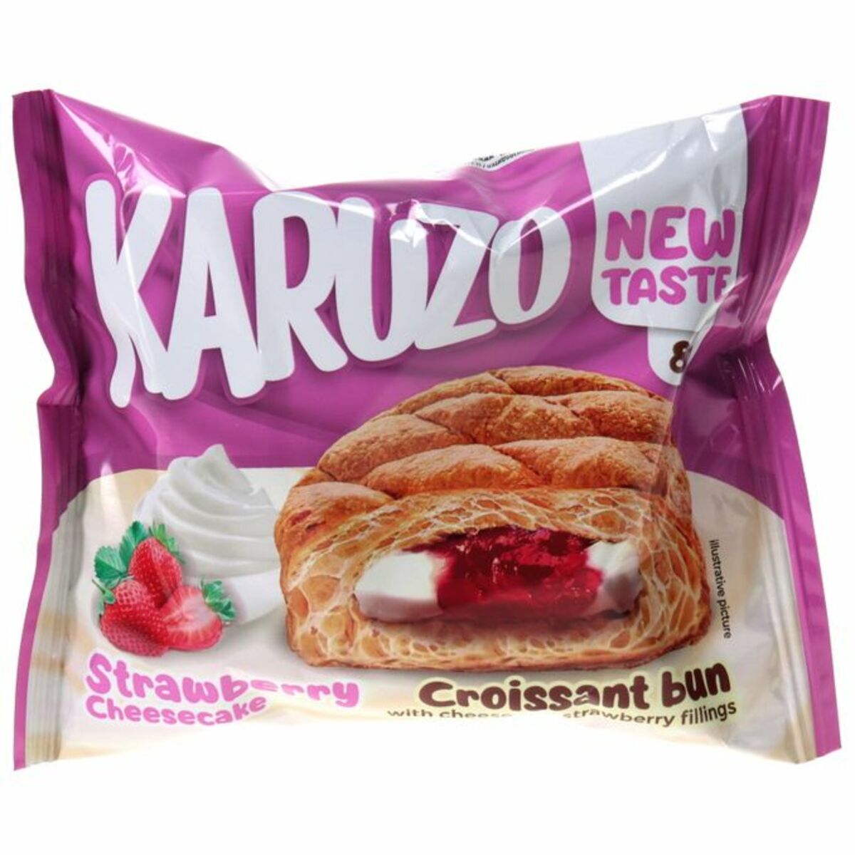 Bild 1 von KARUZO 2 x Croissant Strawberry Cheesecake