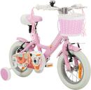 Bild 1 von Actionbikes Kinderfahrrad Princess, 12 Zoll, rosa, V-Brake-Bremsen, Prinzessinnen-Design, Stützräder