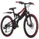 Bild 1 von KS Cycling Mountainbike ATB Fully 24'' Crusher schwarz-rot