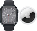 Bild 1 von Watch Series 8 (45mm)+AirTag Smartwatch mitternacht