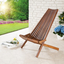 Bild 3 von LECO-Liegestuhl Mira – Klappbarer Gartenstuhl aus wetterfestem Hartholz – Akazienholz FSC® 100%