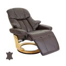 Bild 1 von MCA Relaxsessel Windsor 2, Fernsehsessel Sessel, Echtleder 150kg belastbar ~ braun, naturbraun