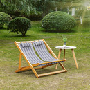 Bild 2 von Outsunny Sonnenliege Doppelliege aus Holz Gartenliege Zweisitzer 3-stufig verstellbare Rückenlehne k