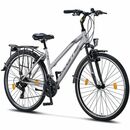 Bild 1 von Licorne Bike L-V-ATB  Premium Trekking Bike in 28 Zoll - Fahrrad für Herren, Jungen, Mädchen und Damen - Shimano 21 Gang-Schaltung - Citybike - Männerfahrrad