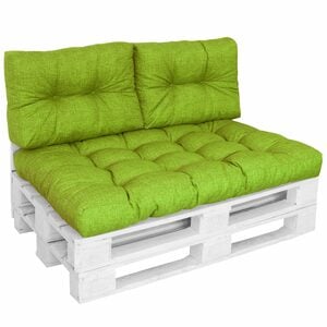 DILUMA Sitzkissen Palettenkissen Comfort 3-teiliges Set, wasser- und schmutzabweisend