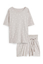 Bild 1 von C&A Still-Shorty-Pyjama-gepunktet, Grau, Größe: S