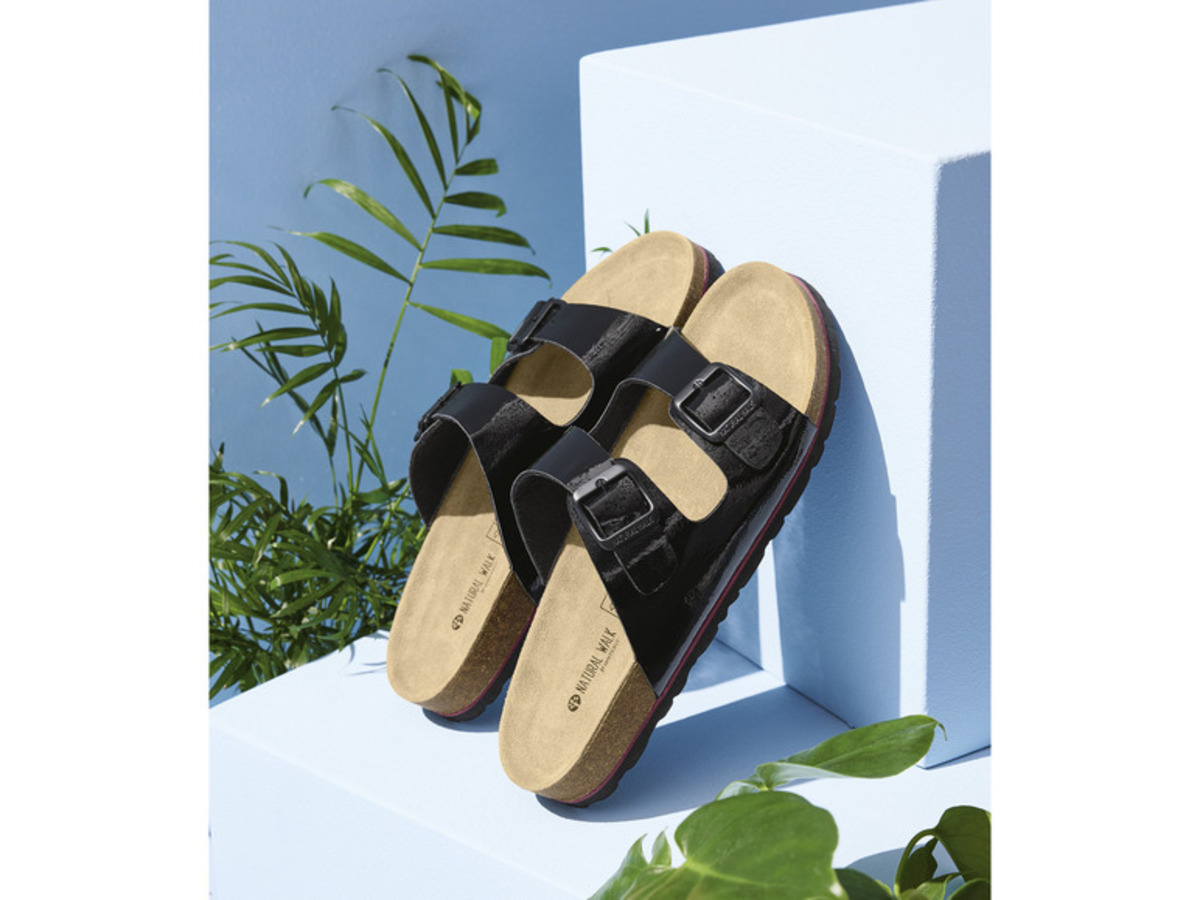 Bild 3 von esmara® Damen Pantoletten mit Lederdecksohle