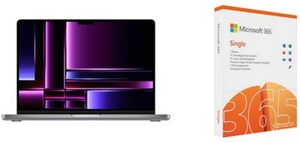 MacBook Pro 14" (MPHE3D/A) 35,97 cm (14,2") space grau inkl. 365 Single FPP
