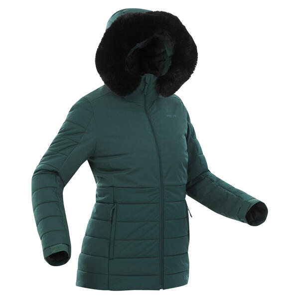 Bild 1 von Skijacke Damen warm mittlere Länge - 100 grün