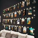 Bild 1 von litogo 10M 100LED Fotoclips Lichterkette, Lichterkette mit 60 Klammern für Fotos Wand Batteriebetriebene Lichterketten DIY bilder für Zimmer, Wohnzimmer Weihnachten Hochzeiten Warmweiß, 20 Nägeln