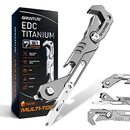 Bild 1 von GIRIAITUS 7 in 1 Multifunction Camping zubehör mit Klappmesser Glasbrecher Schraubendreher EDC Utility Knife Leichtes Multitool Taschenwerkzeug für Wandern, Camping Geschenke für männer, Ehemann