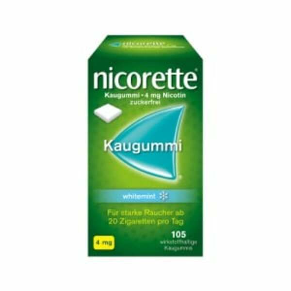 Bild 1 von nicorette Kaugummi 4 mg whitemint 105  St