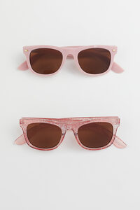 H&M 2er-Pack Sonnenbrillen Hellrosa/Glitzernd, Sonstige Accessoires in Größe 134/170. Farbe: Light pink/glittery