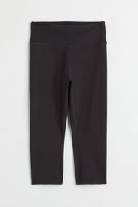 H&M High Waist Capri Tights Schwarz, Sport – Leggings in Größe S. Farbe: Black