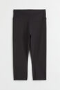 Bild 1 von H&M High Waist Capri Tights Schwarz, Sport – Leggings in Größe S. Farbe: Black