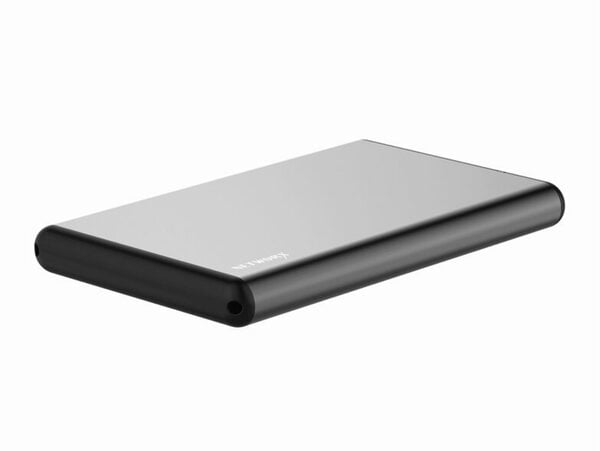 Bild 1 von Networx 2,5“-HDD-Festplattengehäuse, f. 6,35 cm (2,5"), USB 3.0, SATA II, grau