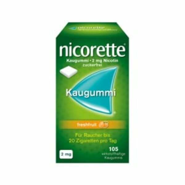 Bild 1 von nicorette Kaugummi 2 mg freshfruit 105  St