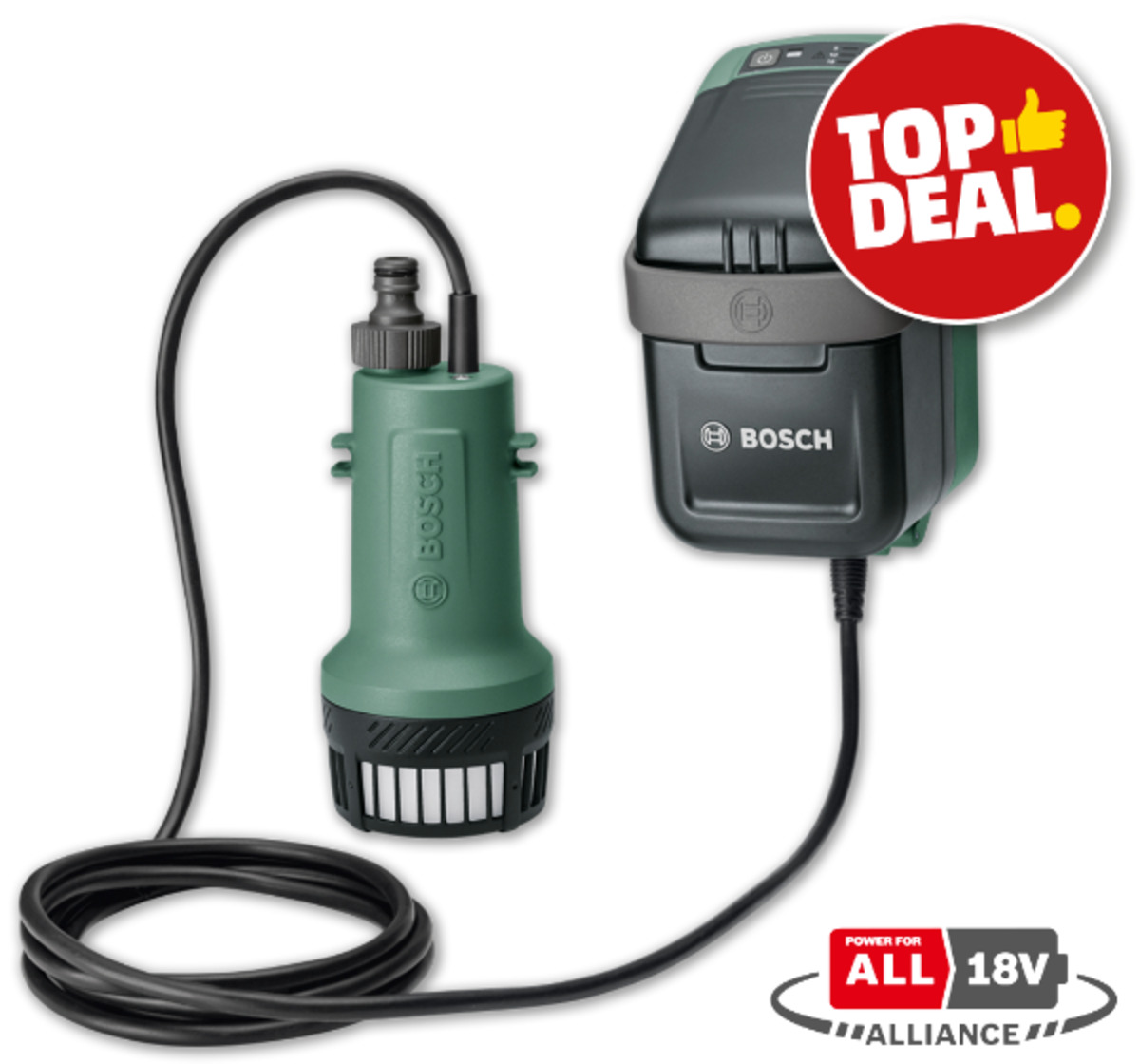 Bild 1 von BOSCH Akku-Regenwasserpumpe*