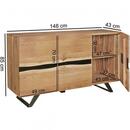 Bild 3 von WOHNLING Sideboard SATARA 148x85x43cm