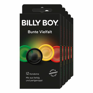 Billy Boy Kondome Bunte Vielfalt 12 Stück, 5er Pack